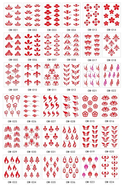 36pcs Small Red Face Tattoos Chinese Traditional Style Eyebrow Stickers  Temporary Children Performance Tattoo Sticker Body Art  Temporary Tattoos   AliExpress