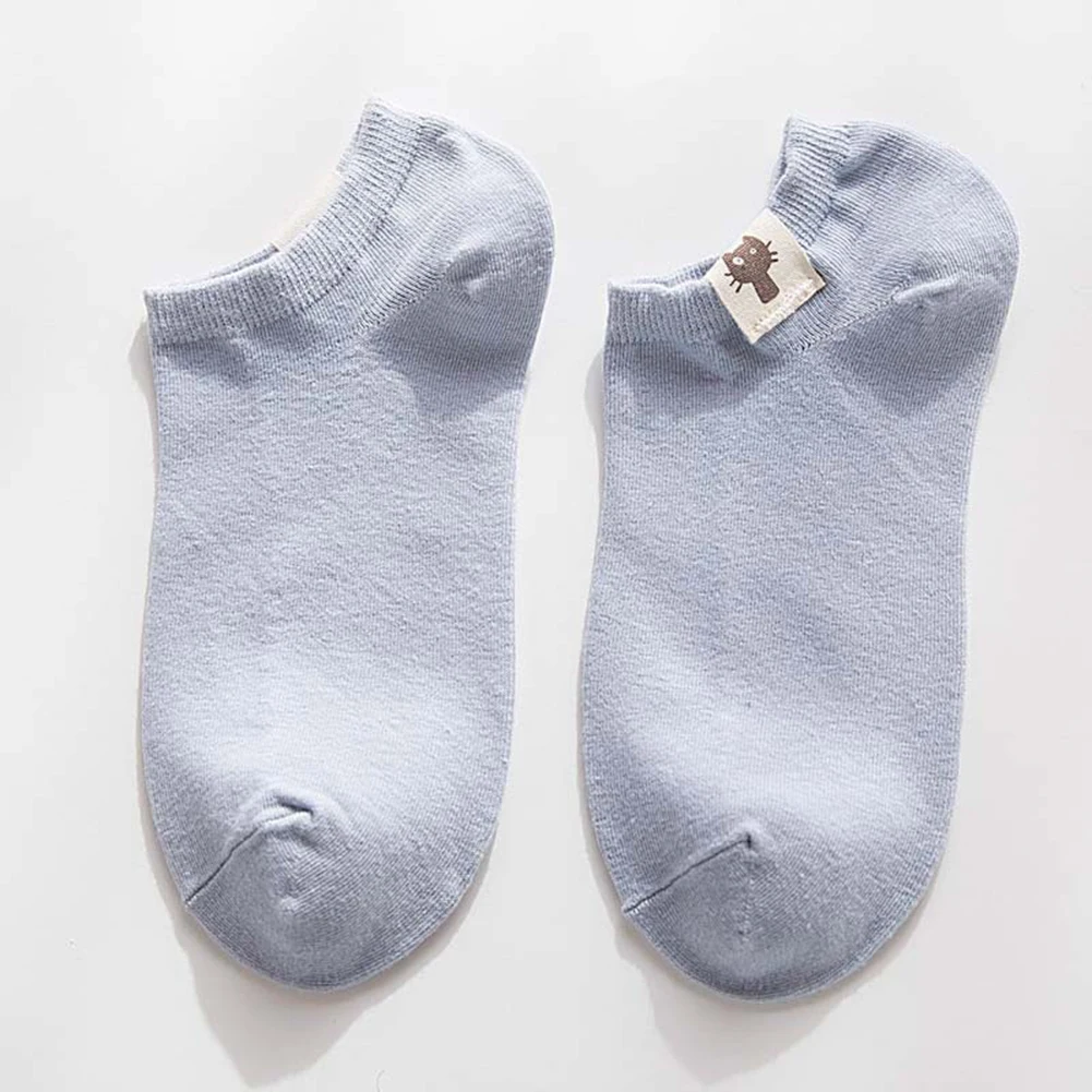 10 шт. = 5 пар, весенне-летние женские носки, однотонные модные неглубокие носки с закрытым носком, невидимые носочки, носочки, носки до щиколотки