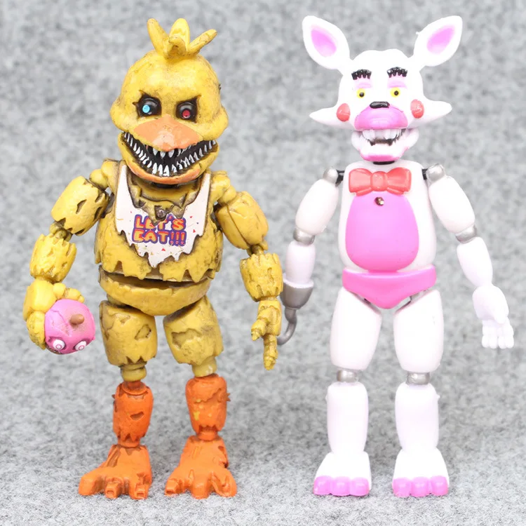 Five Nights At Freddy Figure FNAF Foxy Bonnie Fazbear Sister Location модель куклы игрушка из ПВХ высокого
