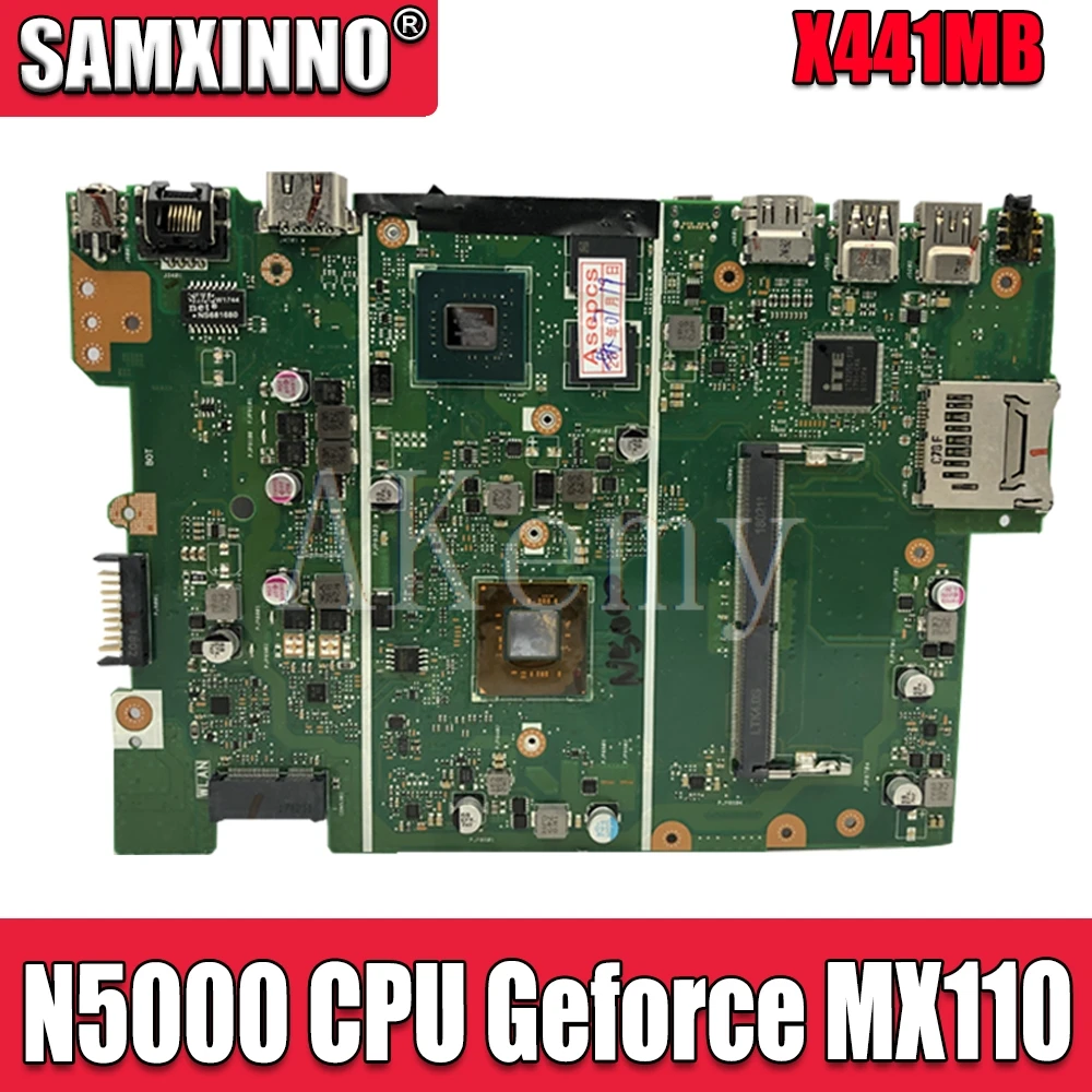 Akemy For Asus X441 X441M X441MB Laotop Mainboard Motherboard with N5000 CPU Geforce MX110 | Компьютеры и офис