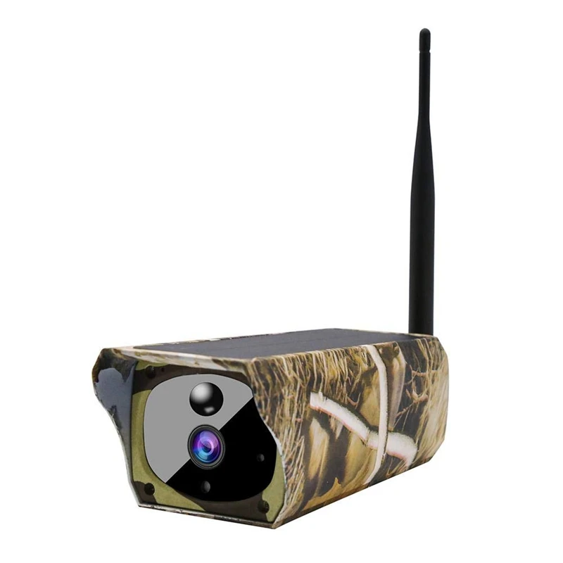 

Solar Powered 1080P Hd Trail Game Camera, Ip65 Waterproof Wifi Hunting Camera 850Nm Infared Night-Vision Motion Activated Sensor