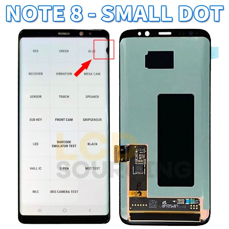 US $103.98 63 AMOLED LCD For Samsung NOTE 8 LCD Display N9500 N9500F N900D Touch Screen Digitizer For Samsung Note 8 Replace Small Dot