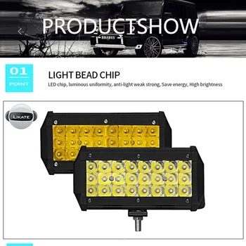 

Auto LED work light Inspection Work Spotligt 1pc 1x Off-road 6.5in 24Led