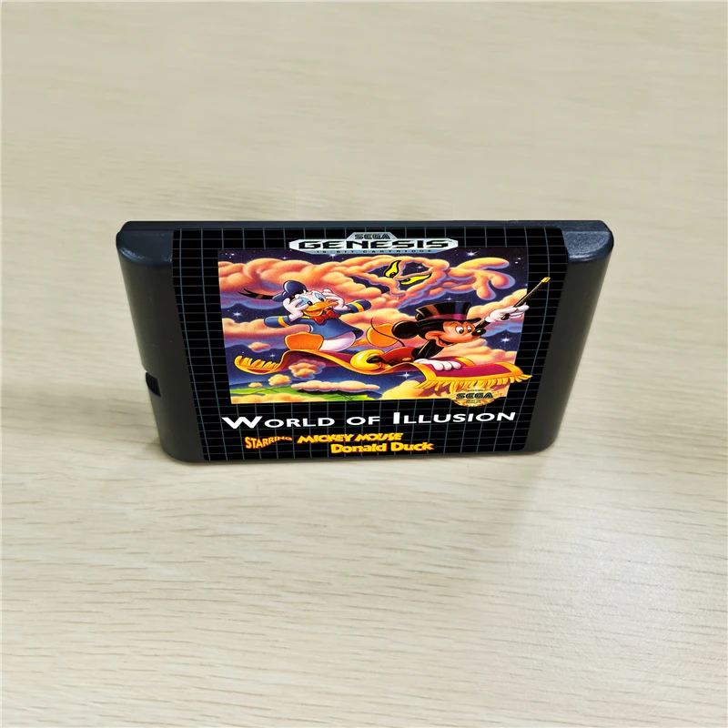 Игровой картридж World oF Illusion Migkey Mouse &amp Donald Duck - 16 бит MD для консоли MegaDrive Genesis |