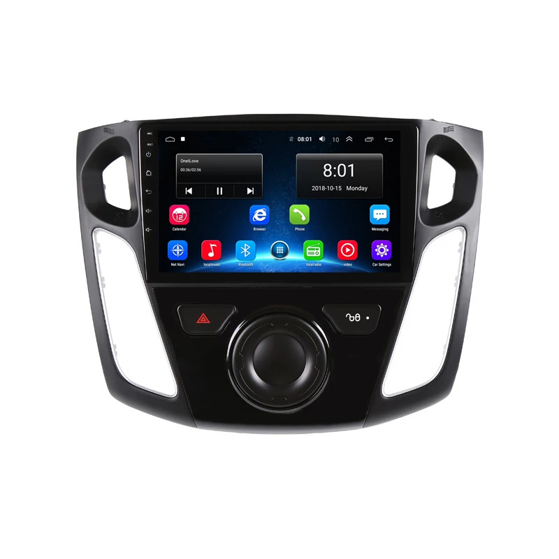 Discount 9" Android 9.1 Car DVD Multimedia Player GPS For Ford Focus 2012 2013 2014 2015 audio car radio stereo navigator wifi 16
