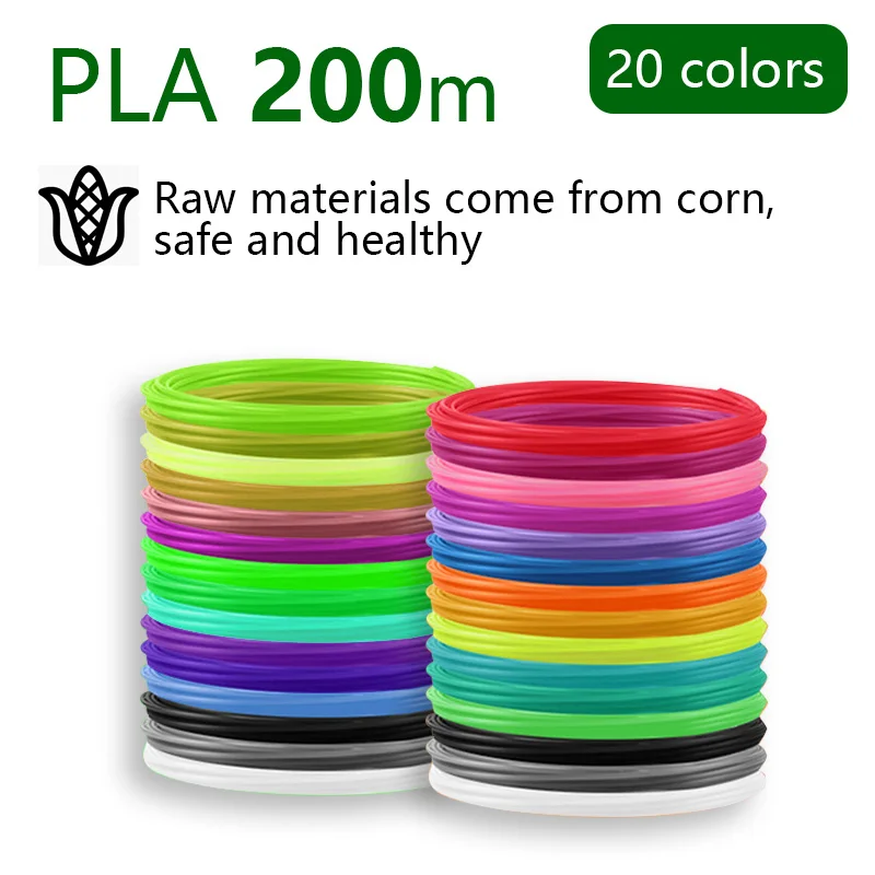 Only PLA200m 3D Ручка 3D принтер Ручка переключаемый PCL и PLA режимы, 200meter1. 75 мм PLA нити, металлический корпус, USB источник питания, рождественские подарки - Цвет: Only PLA200m