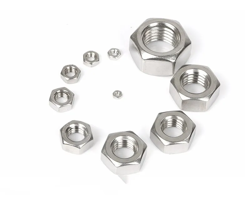 304 Stainless Steel M1.6 M2 M3 M4 M6 M8 Hex Nut Fasteners High-quality Durable Hexagon Screw Thread Suit For Screws Bolts | Обустройство