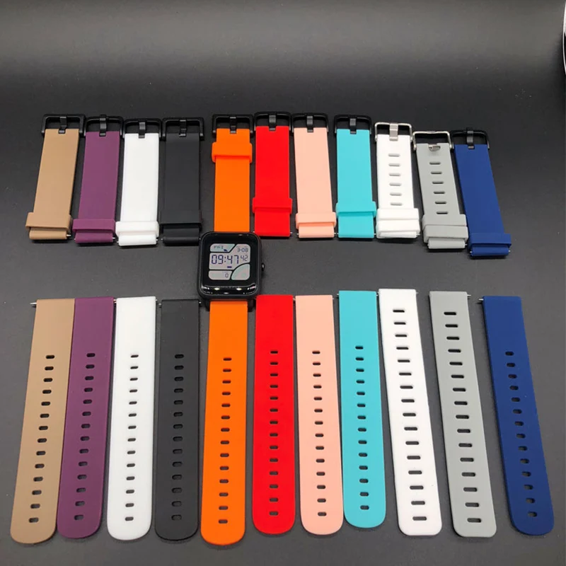 Duoteng-20mm-Silicone-Strap-For-Xiaomi-Huami-Amazfit-Bip-Smart-band-Bracelet-for-Amazfit-Bip-Strap (2)