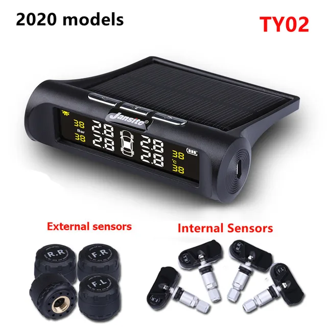 Develuck Smart Car TPMS Upgraded Cigarette Lighter Angle Adjustable Tire Pressure Alarm System with USB motorcycle accessories TY02
