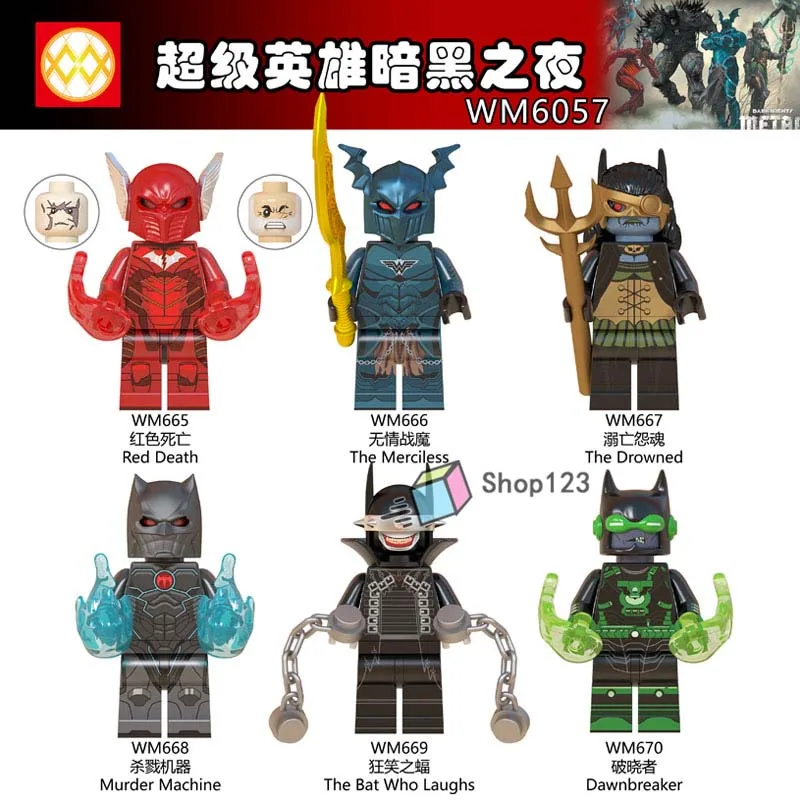 Batman Red Death Minifigure Dc Dark Multiverse Lego HOT NEW