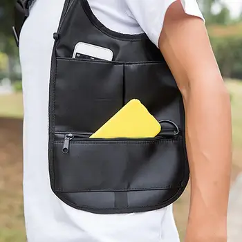 

2020 Chest Pouch Christmas gift Hot Black friday Fashion Men Anti-Theft Concealed Underarm Canvas Strap Holster Bag
