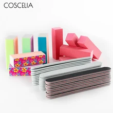 40 шт. набор для дизайна ногтей, пилочка для полировки, песочный блок, набор для маникюра, натуральные губки для ногтей, пилка для дизайна ногтей, полировщик для ногтей, УФ Гель-лак