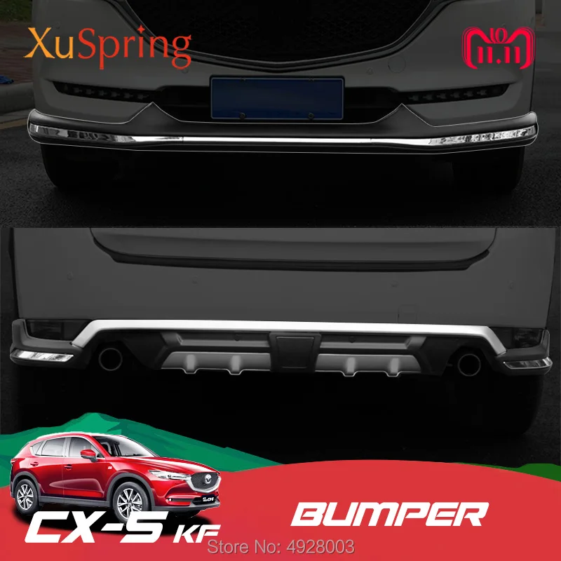 

For Mazda CX5 CX-5 2017 2018 2019 KF Car Front Rear Bumper Board Guard Skid Plate Bar Protector Styling Cover
