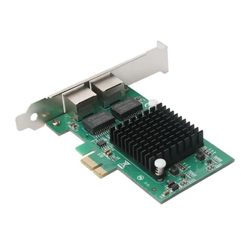 

For Intel 82575EB Internal 1000Mbps PCI Express Computer Desktop Dual Port Network Card Server Durable Gigabit Accessories