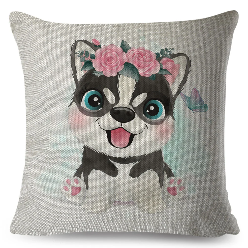 1 Pc Cartoon Pillow Case Adorable Pet Animal Cushion Cover For Kids Room Decor Q 
