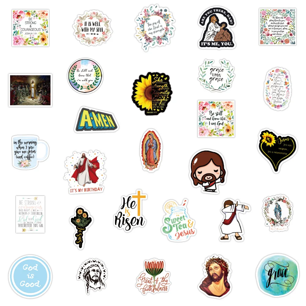 100PCS Christian Jesus Scripture Stickers, Jesus Stickers, Bible Verse  Stickers, Christian Water Bottle Stickers - AliExpress