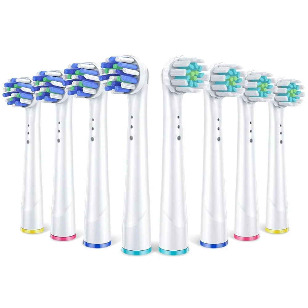 Maak een naam Vervagen bewonderen 4 Crossaction & 4 Sensitive Gum Care Electric Toothbrush Replacement Heads  For Oral B Pro 1000 3000 5000 6000 7000 - Toothbrushes Head - AliExpress
