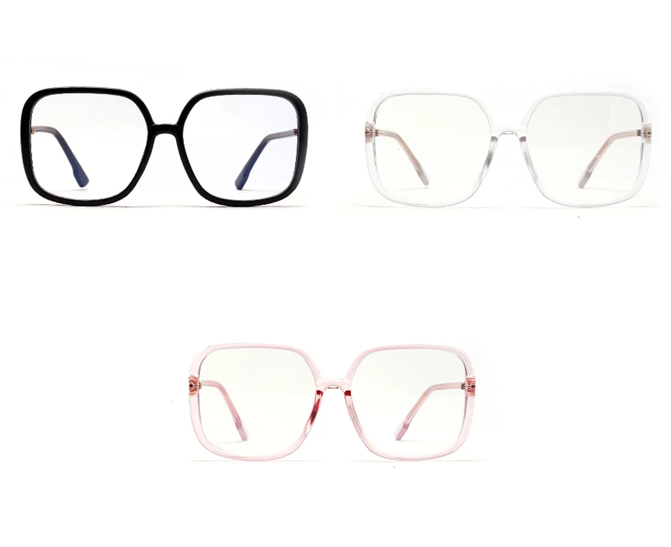 Peekaboo, черные, большие, квадратные очки, женские, прозрачные, Ретро стиль, анти-синий светильник, очки, мужские, оправа, розовые, прозрачные линзы, Прямая поставка