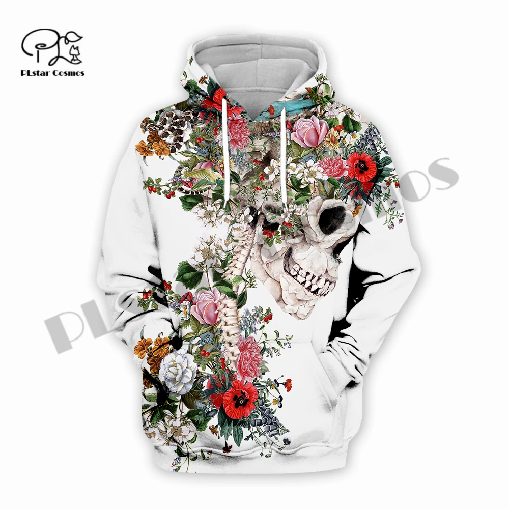 Newest Skull Suit Hoodies Fashion Men / Women Long Sleeve Unique Outerwear 3DPrint pants Novelty Sweatshirts and Jogger Pant Q-1