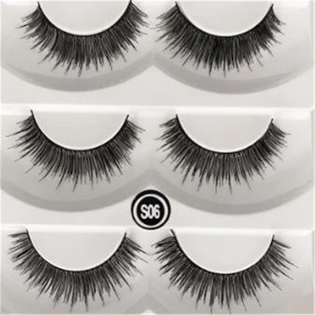 

5 Pairs Party Night Out False Eyelash Maquiagem Eyelashes Natural Thick Eye Extension Winged Messy Cross Lashes