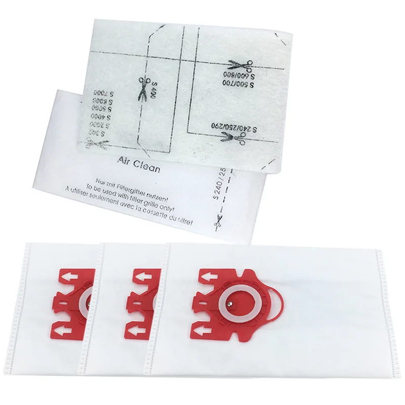 

10Pcs/Lot for MIELE FJM C1 & C2 Synthetic Type Hoover Hepa Vacuum Cleaner DUST BAGS with 4Pcs FILTERS