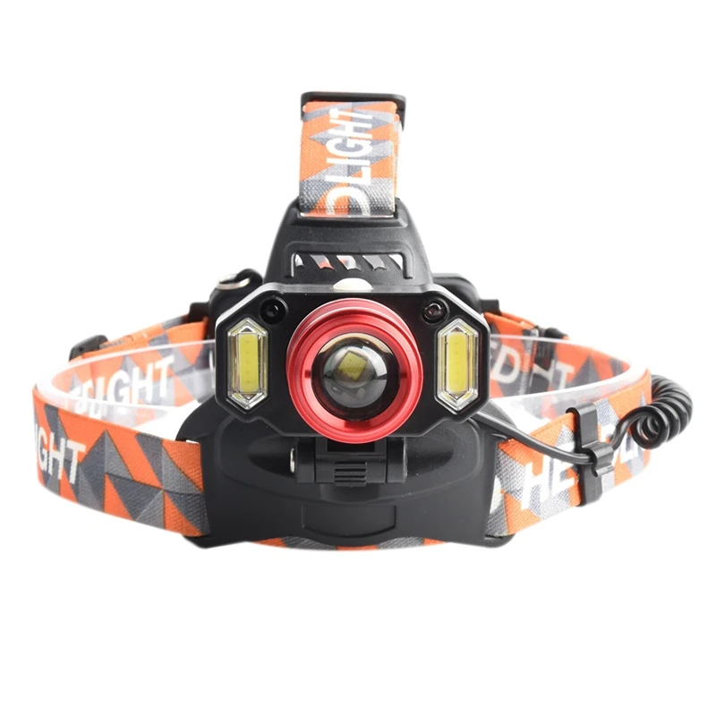 

Headlights Strong Headlights Cob/T6 Focusing Sensor Head-Mounted Rechargeable Flashlight Us Plug