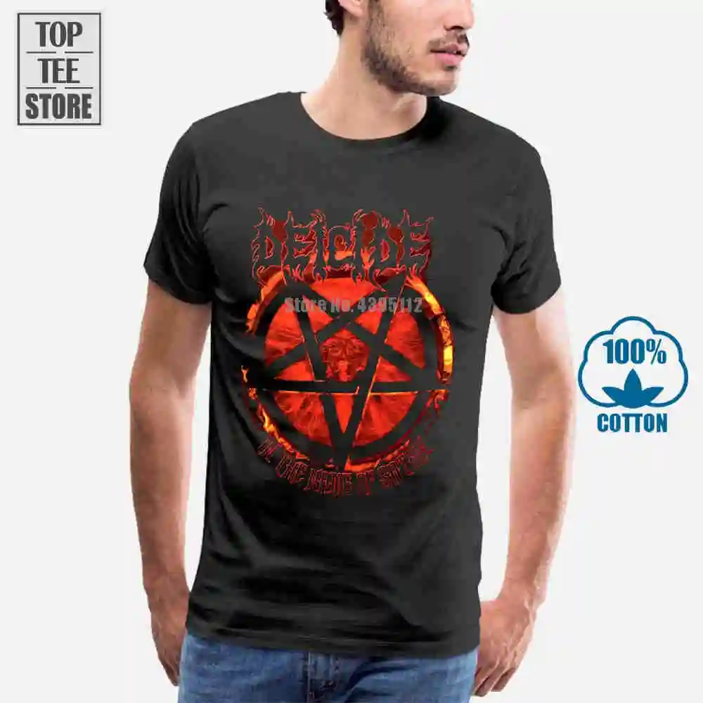 Футболка с пентаграммой Deicide S M L Xl 2Xl новая официальная футболка|brand t shirt|t shirtt shirt