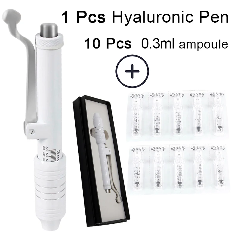 Hya pen Sets Белый гиалуроник Ручка Шприц конвертер уход за кожей Инструменты гиалуроновая сыворотка ручка для анти морщинистая кожа омоложение и губы - Номер модели: Hya pen Sets