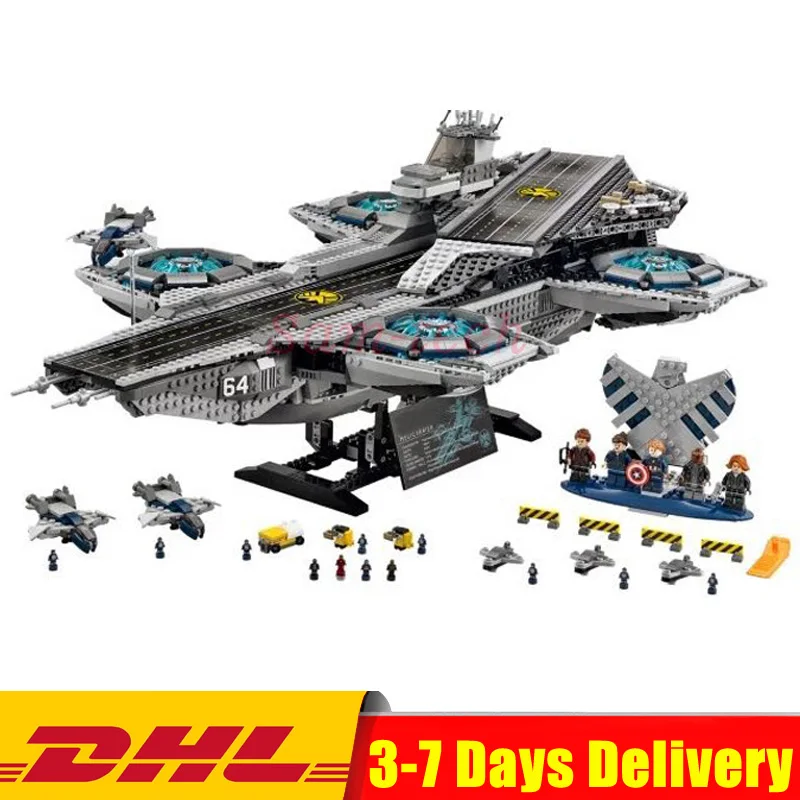 07043 Супер Герои щит Helicarrier Модели Строительные наборы блоки кирпичи игрушки Совместимые 76042