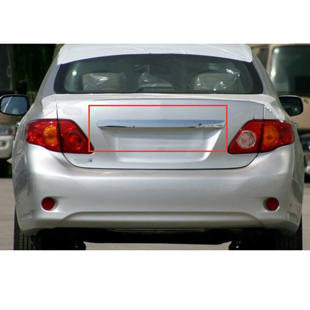 AMPLETHINK Chrome Front Bumper Grille Trim Molding For 2001-2002 Toyota Corolla
