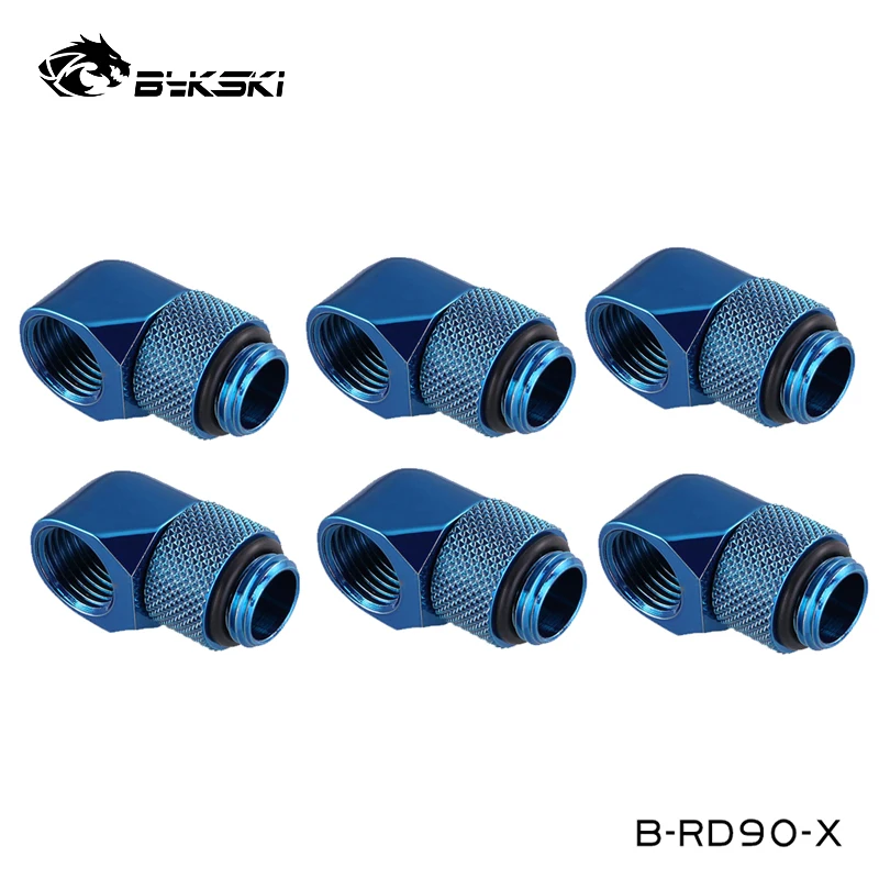 Rotary Computador Rígido Tubo Construir Cotovelo Acessórios Prata Preto Ouro Branco Prata Prata g1 B-rd90-x Pcs Bykski360 - Imagem 3