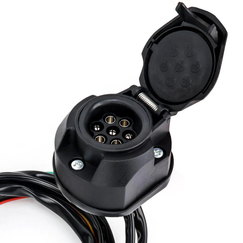7-Pin Trailer Socket Extension 5ft Wire Europe Car Trailer Connector Parts 7-Pin Trailer Socket Extension 5ft Wire Europe Car Trailer Connector Parts