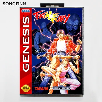 

16 bit MD Memory Card With Box for Sega Mega Drive for Genesis Megadrive - fatal fury