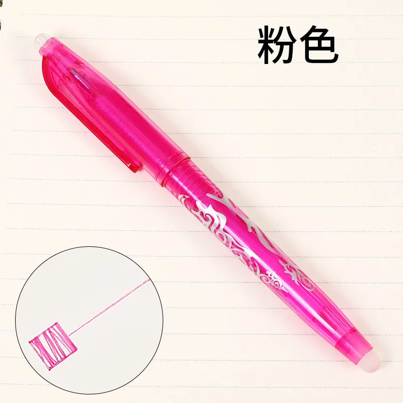 Новая офисная ручка лавандового фиолетового цвета, стираемая ручка, чехол-карандаш, легко гладкий, для школы, для студентов, для учебы, канцелярские принадлежности, подарок - Цвет: 337
