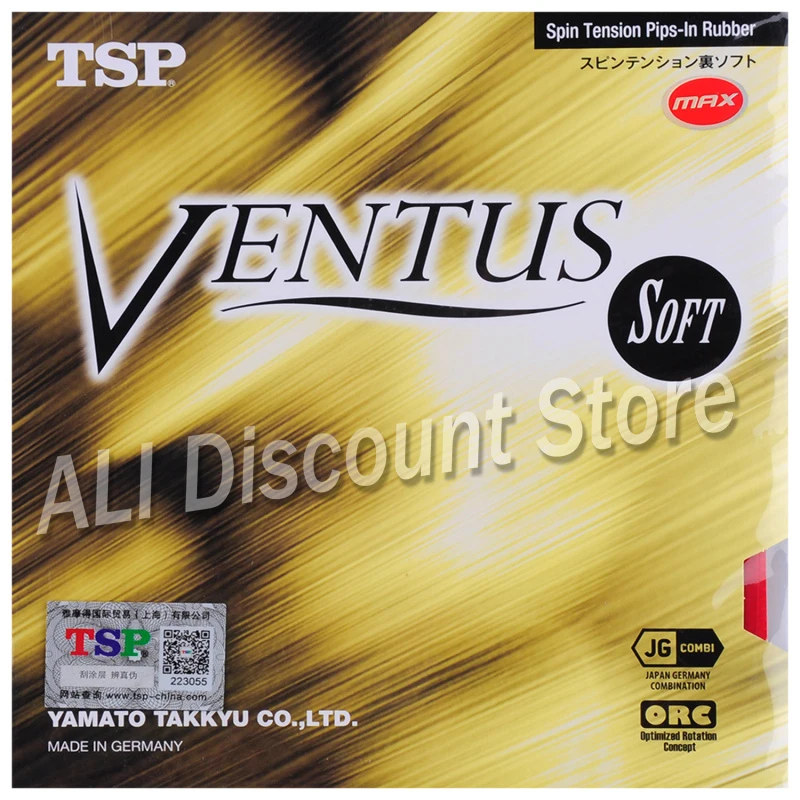 Оригинальный настольный теннис Tsp Ventus Spin/soft/ Basic резиновая губка для пинг понга