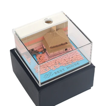 

Diy Scrapbooking Block 3D Convenience Stickers Papers Card Craft Japan'S Creative Stereoscopic Sticky Note Paper(Pink)