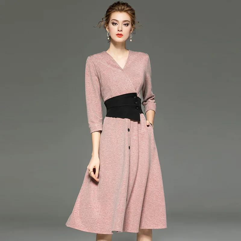 Best Price D902166 Pak-Jurk 2019 Vrouw V Lood Lange Mouw Zelfontplooiing Een A-lijn Rok Jurk Best Price D902166 Pak-Jurk 2019 Vrouw V Lood Lange Mouw Zelfontplooiing Een A-lijn Rok Jurk