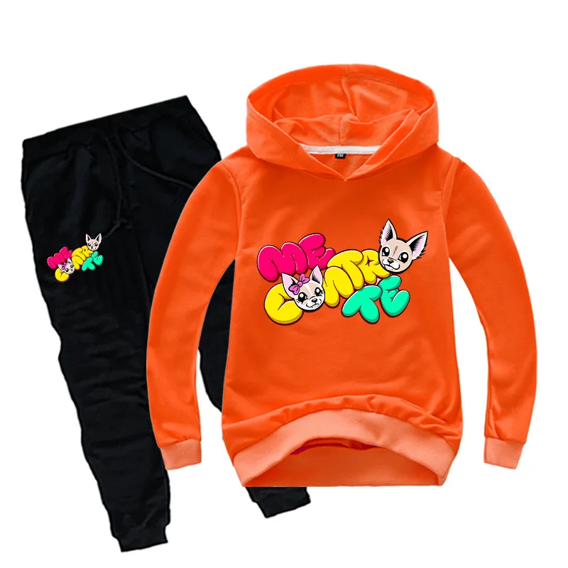 Комплект одежды для маленьких мальчиков, комплекты одежды для подростков с героями мультфильмов «Me Contro Te», детский спортивный костюм, костюм для девочек, толстовки+ штаны, костюмы из 2 предметов