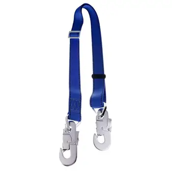 

Adjustable Fall Protection Climbing Arborist Safety Lanyard Rope with Snap Hook