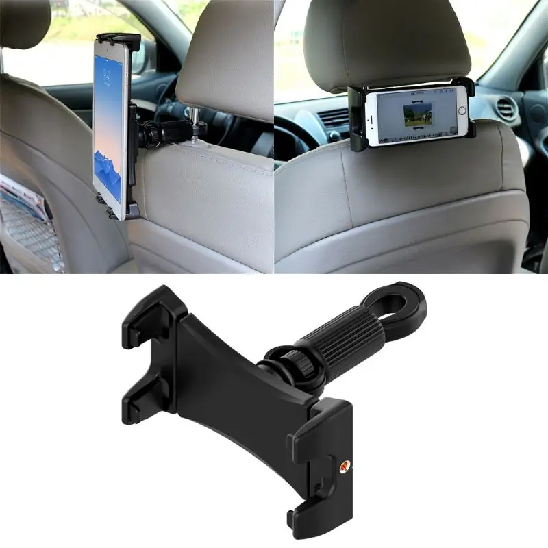 Универсальный вращающийся на 360 ° Автомобильный подголовник, подставка для планшета, заднее сиденье, держатель для мобильного телефона, крепление для iPhone/samsung/iPad/Xiaomi/Huawe