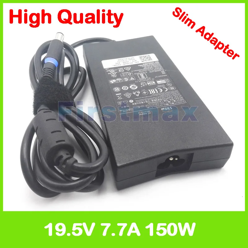 Тонкий 19,5 V 7.7A 150W AC адаптер питания зарядное устройство для ноутбука Dell Alienware 15 R1 ALW15ED M15x P08G Precision M6400 PA-5M10