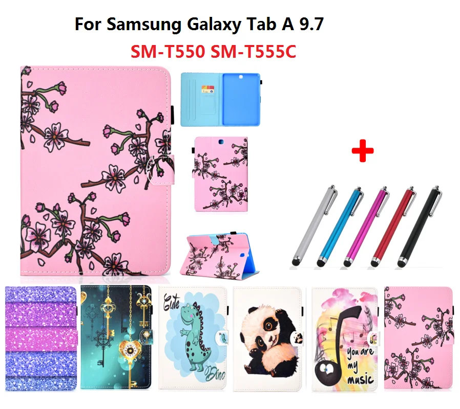 С животным принтом 9 7 &quotЧехол T550 T555 чехол для планшета Samsung Galaxy Tab A SM-T550 SM-T555