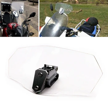 

2 Size Motorcycle Bikes Extension Windshield Adjustable Plastic Screen Clip On Windscreen Wind Deflector Wind Proof