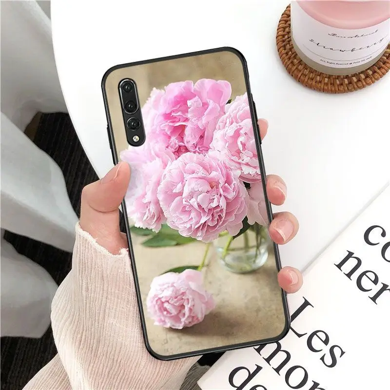 Elegant Pink Purple Peony On the Vase