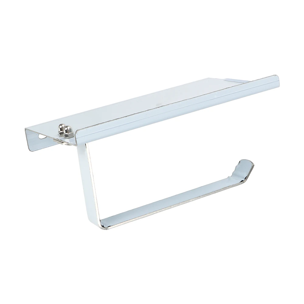 Stainless Steel Roll Paper Rack Storage Rack Kitchen Cupboard Bathroom Phone Paper Holder Hanging Paper Rustless