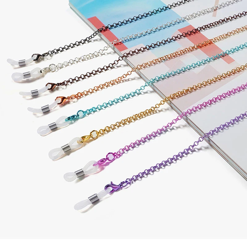 

Glasses Rope Literary Strap Holder Cord Gifts Friend Metal Sunglasses Chain Multicolor Glasses Chain Retro Glasses Accessories