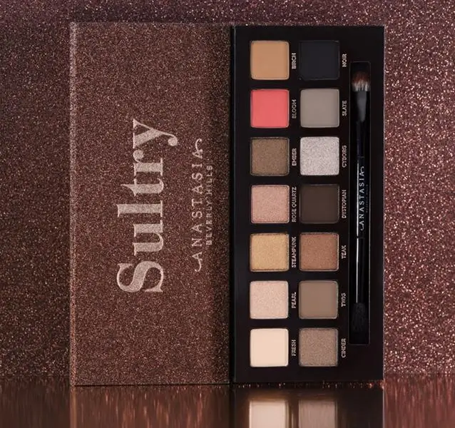 Anastasia Beverly Hills ABH Sultry 14 Smoked Eye Shadow Plate Abh Sultry Anastasia Makeup Cosmetic Soft Glam Eyeshadow Palette Anastasia Beverly Hills ABH Sultry 14 Smoked Eye Shadow Plate Abh Sultry Anastasia Makeup Cosmetic Soft Glam Eyeshadow Palette