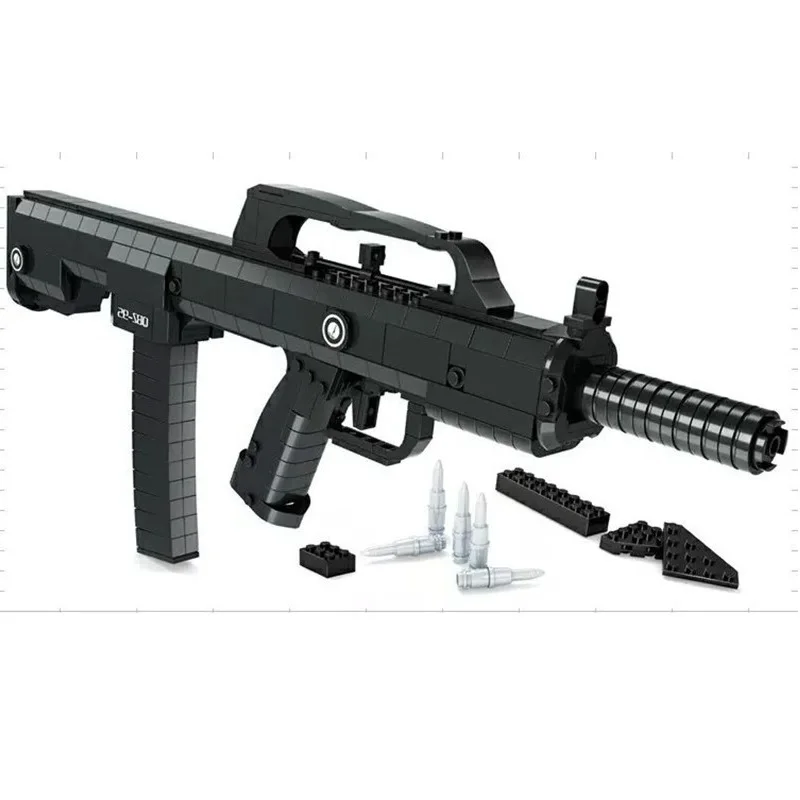 493 шт./компл. блок модель Пистолеты аксессуары 51*18 см военная модель пистолет игрушки для мальчиков подарок блок Пистолеты Tasergun аксессуары