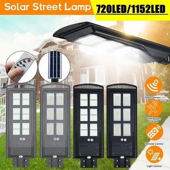 

720LED 1152LED PIR Motion Sensor Lamp IP67 LED Solar Street Light with Remote Control for Outdoor Garden Patio Street Lighting