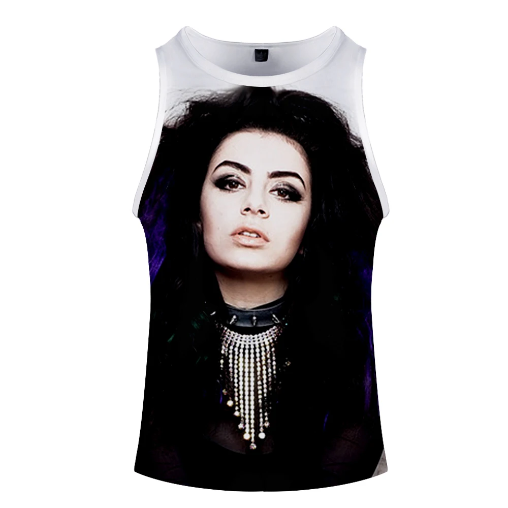 Charli XCX Charlotte Emma Aitchison стильные модные летние безрукавные топы с принтом Новинка Топ Роскошный Harajuku Hokage
